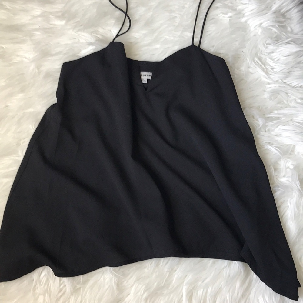 Storee camisole with leather detail